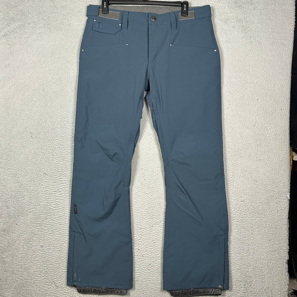 Turbine Pants Mens XL Blue Straight Ski Snowboard Adjustable Waist 5 Pocket EUC